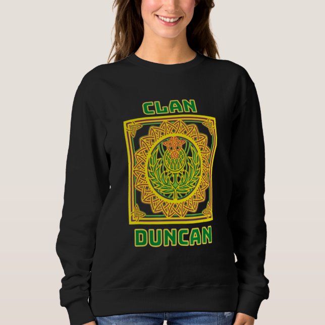 Sudadera Clan Duncan Scottish Celtic Thistle (Anverso)