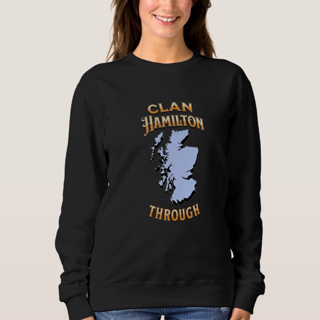 Sudadera Clan Hamilton Scottish Motto Escudo (Anverso)
