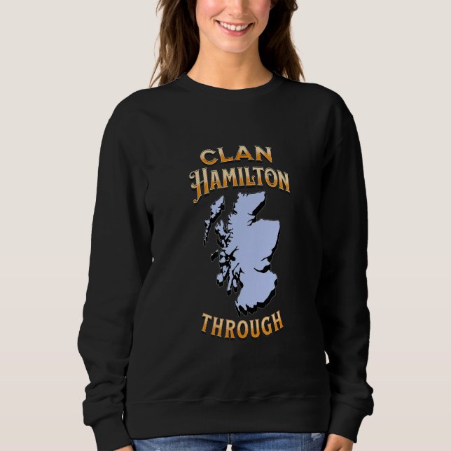 Sudadera Clan Hamilton Scottish Motto Escudo (Anverso)