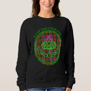 Sudadera Clan Macpherson Scottish Tartán Celtic Thistle