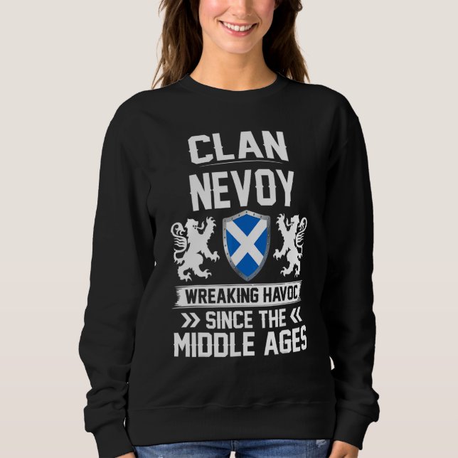 Sudadera Clan Nevoy Scottish Clan Scotland Wreaking (Anverso)
