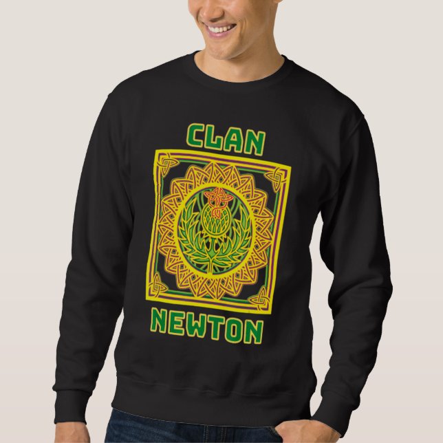 Sudadera Clan Newton Scottish Celtic Thistle (Anverso)