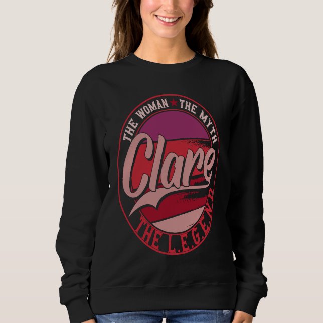 Sudadera Clare the Lady of Myth the Legend (Anverso)