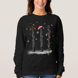 Sudadera Clarinet Con Navidades Del Cuerno De Renos Luz San