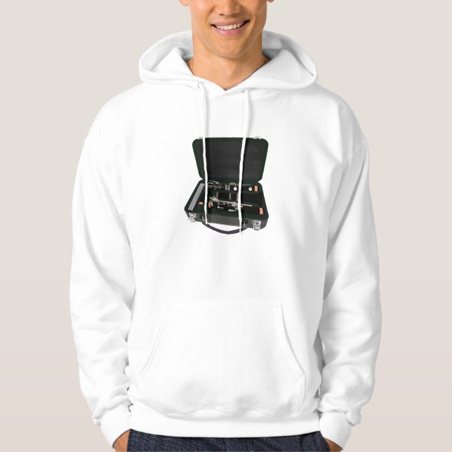Sudadera Clarinet desmontado dentro de una maleta (Anverso)