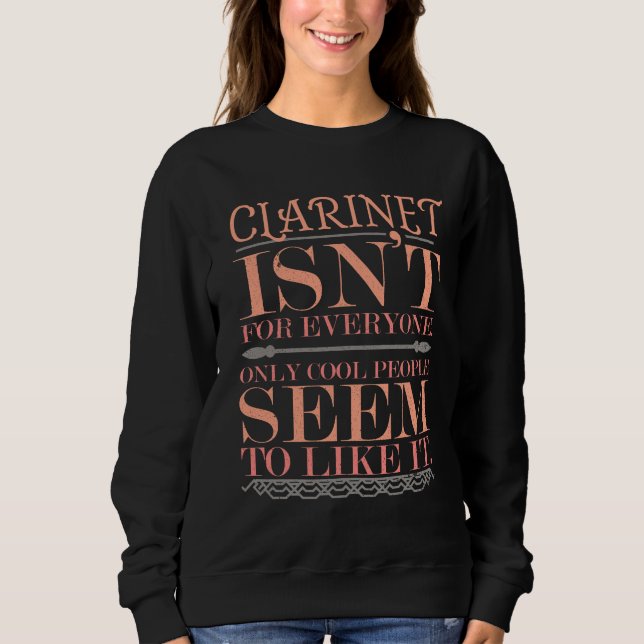 Sudadera Clarinet no es para todos solo gente de Guay (Anverso)