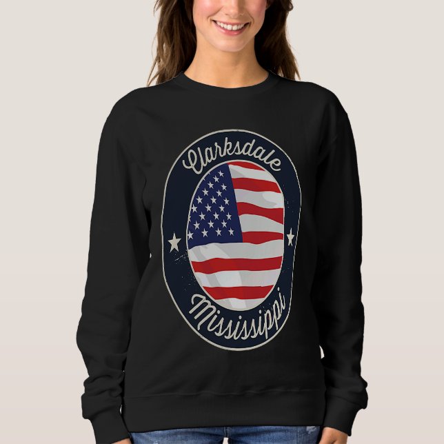 Sudadera Clarksdale Mississippi MS Vacation Souvenir Graphi (Anverso)