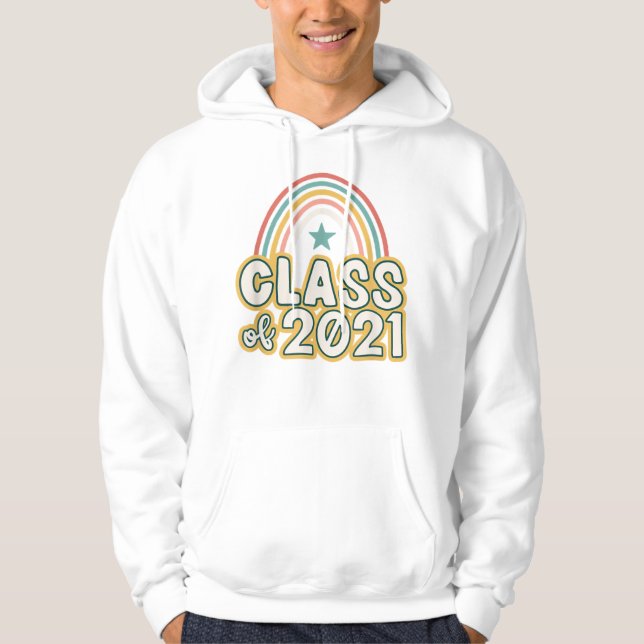 Sudadera Clase arco iris retro boho de 2021 (Anverso)