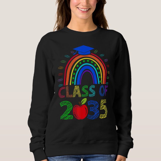 Sudadera Clase Arcoiris De Preescolar Graduado Gra 2035 (Anverso)
