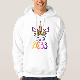 Sudadera Clase Cara de Unicornio Promoción 2033 Primer Día