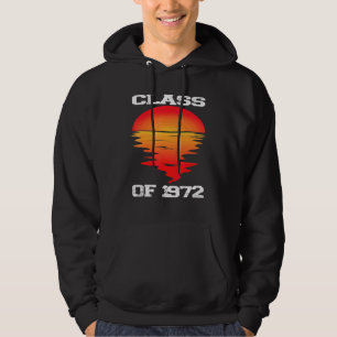 Sudadera Clase de 1972 Escuela Secundaria Retro Atardecer 5