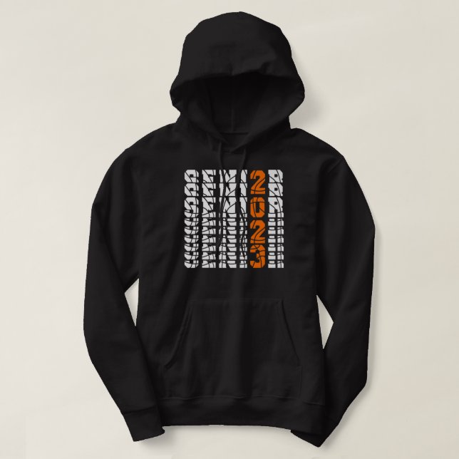 Sudadera Clase De 2023 Graduado Senio De Baloncesto (Diseño del anverso)