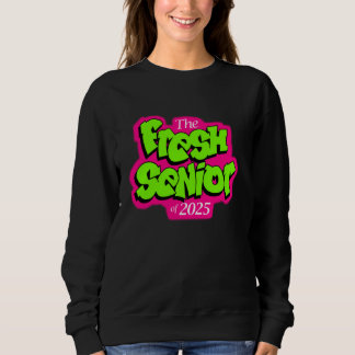 Sudadera Clase de 2025 Senior Fresh 90s Retro TV Style Grad
