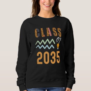 Sudadera Clase De 2035 Crece Conmigo Graduación Primer Día