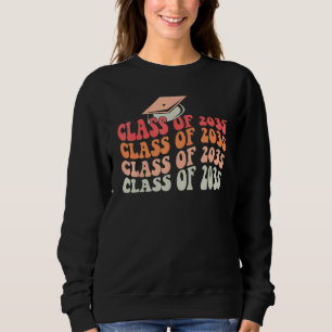 Sudadera Clase De 2035 Crece Conmigo Graduación Primer Día