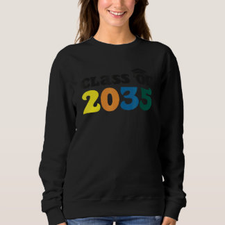 Sudadera Clase de 2035 Crecer con mi primer día de escuela