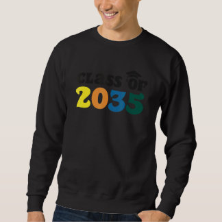Sudadera Clase de 2035 Crecer con mi primer día de escuela 