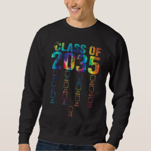 Sudadera Clase de 2035 Crecer conmigo con espacio para Chec