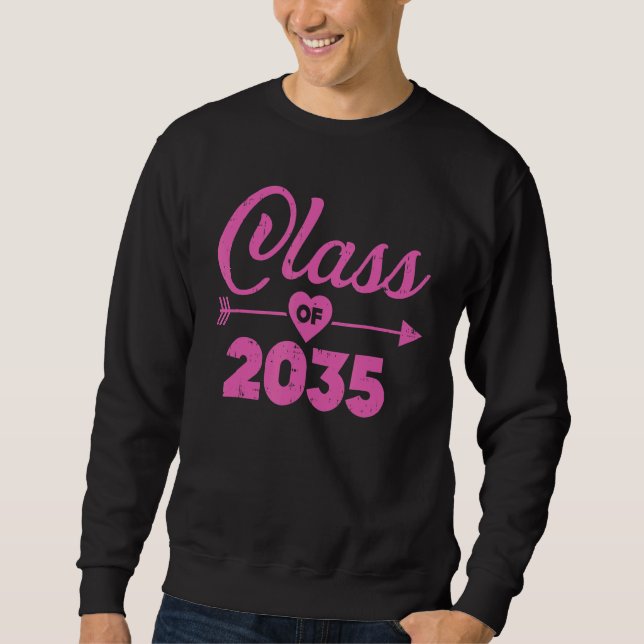 Sudadera Clase De 2035 Graduado De Pregrado De Educación Pr (Anverso)