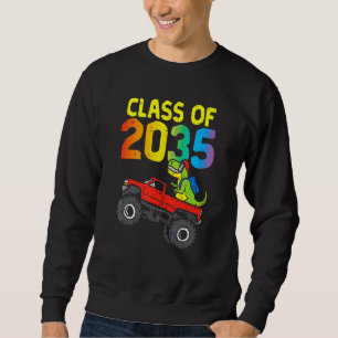 Sudadera Clase De 2035 Rex Dinosaur Monster Truck Boys Grad