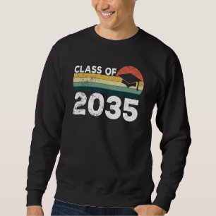 Sudadera Clase de 2035 Vintage Retro Crece Conmigo graduado
