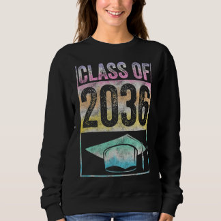 Sudadera Clase De 2036 Crecer Con Mí Graduación Primer Día