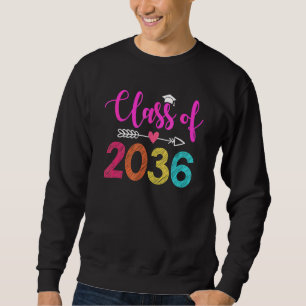Sudadera Clase De 2036 Primer Día De Graduación Preescolar