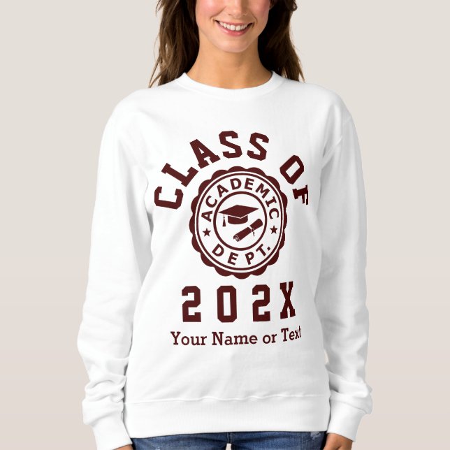 Sudadera Clase De Graduación De 20XX (Anverso)