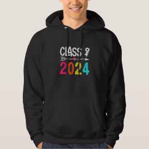 Sudadera Clase De Graduados Mayores De 2024 Mujeres