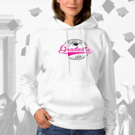Sudadera Clase de guión de 2025 Graduado de color rosa cali