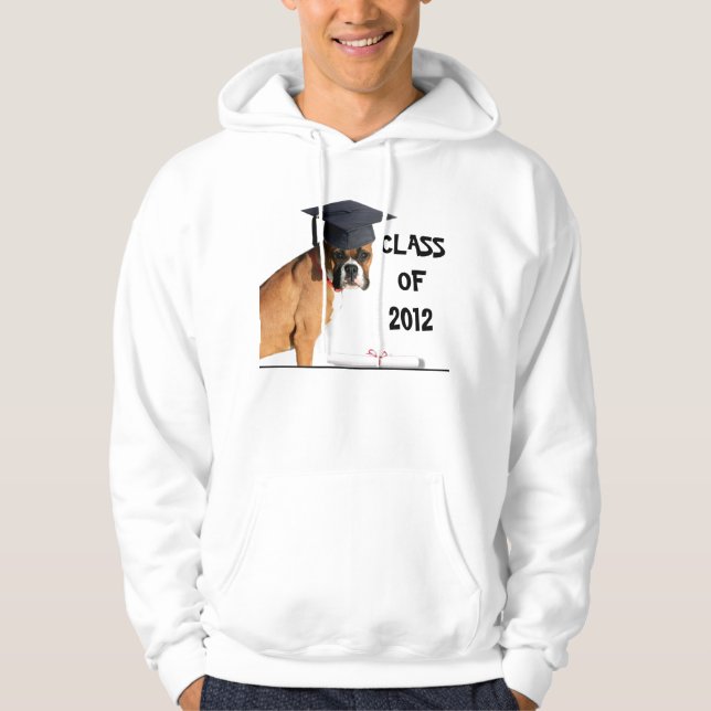 Sudadera Clase del perro del boxeador de la camiseta (Anverso)