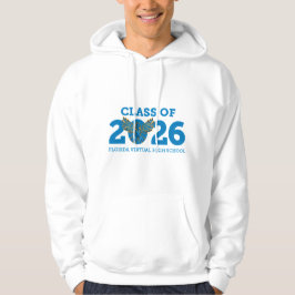 Sudadera Clase FVHS de 2026 Hoodie (blanco)