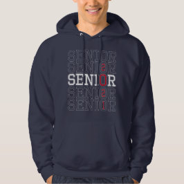 Sudadera Clase Mens Custom Name de Red Senior Hoodie 2021