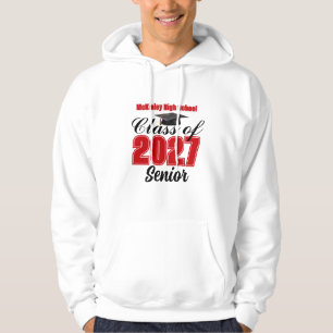 Sudadera Clase Roja de 2027 Senior Escuela Secundaria Perso