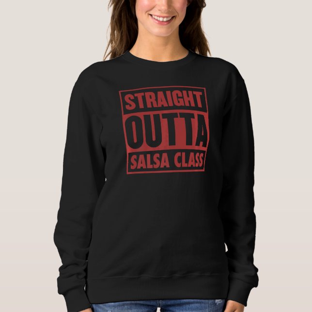 Sudadera Clase Salsa de Salsa directa Maestra de danza Gra (Anverso)
