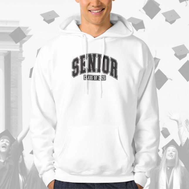 Sudadera Clase Senior de 2025 Negrita Negra (Subido por el creador)