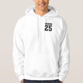 Sudadera Clase Senior masculina de 2025 de White and Black 