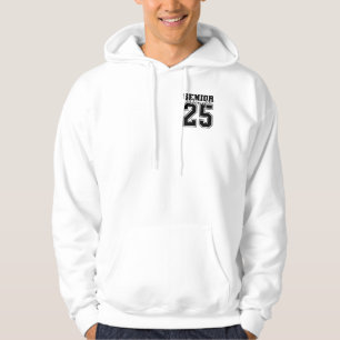 Sudadera Clase Senior masculina de 2025 de White and Black 