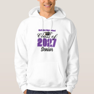 Sudadera Clase Violeta de 2027 Senior Escuela Secundaria Pe