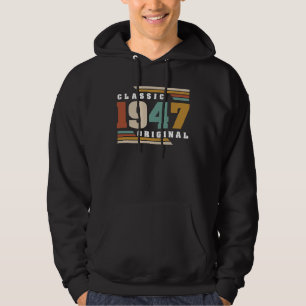Sudadera Clásico 1947 Original Cumpleaños 75 Años