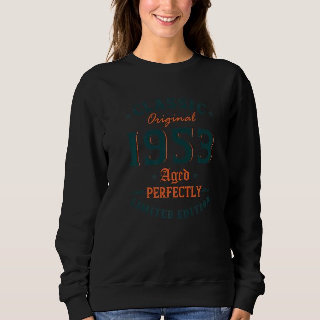 Sudadera Clásico de 70 años de edad 1953 70º cumpleaños (Anverso)