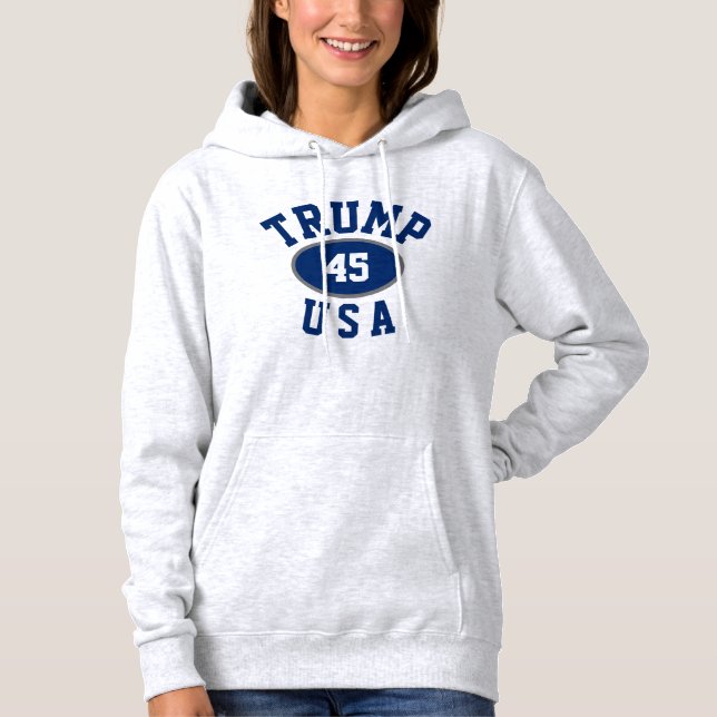 Sudadera Clásico de estilo universitario patriótico Trump 4 (Anverso)