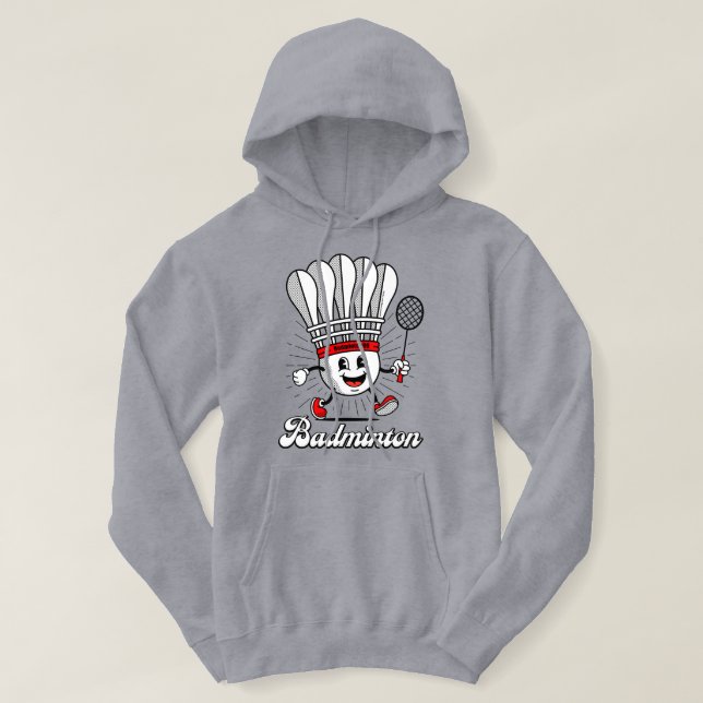 Sudadera Clásico de Mascota de Bádminton (Diseño del anverso)