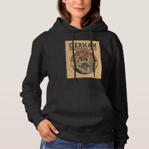 Sudadera Clásico de Retro Animal de Pastor de Papá Alemán