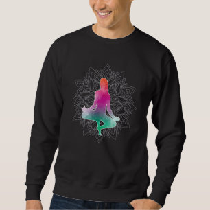 Sudadera Clásico Mood Lotus Flor Mandala Yoga Meditación G