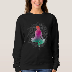 Sudadera Clásico Mood Lotus Flor Mandala Yoga Meditación G