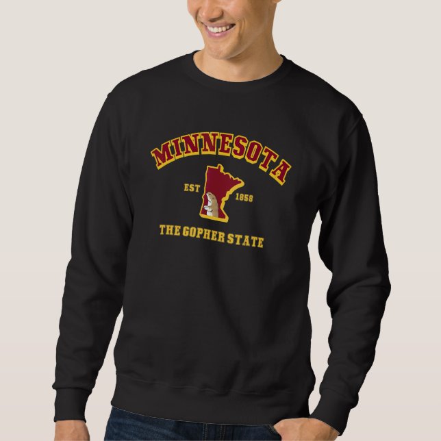 Sudadera Clásico Retro de Minnesota (Anverso)