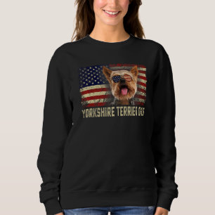 Sudadera Clásico Retro La Bandera De Los Ee.Uu. Yorkshire T