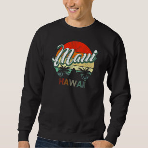 Sudadera Clásico retro vintage Maui Hawaii