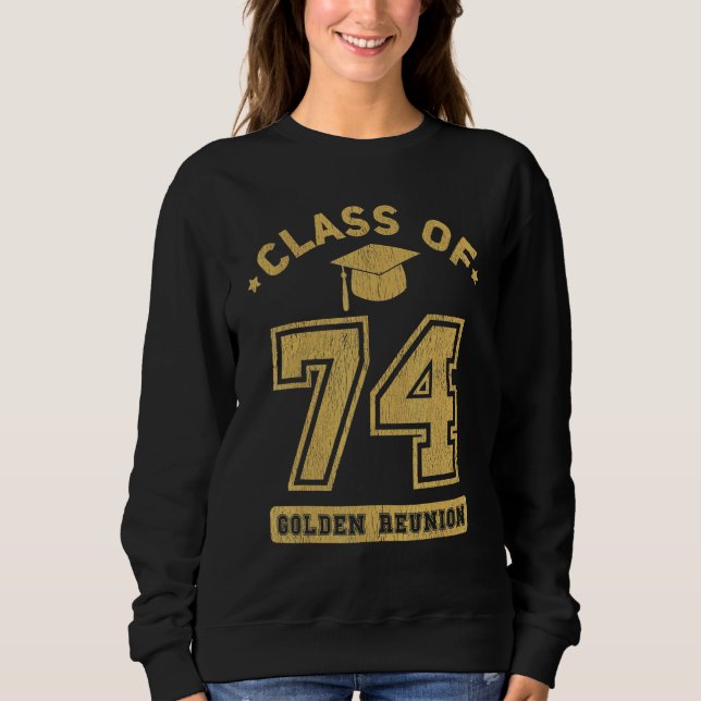 Sudadera Class Of 1974 College Highschool Graduation Reunio (Anverso)